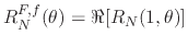 $R_{N}^{F,f}(\theta)=\Re[R_{N}(1,\theta)]$